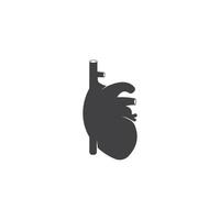illustration vectorielle médicale du coeur humain vecteur