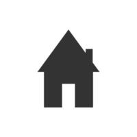 icône de la maison. vecteur d'illustration de symbole de maison à utiliser dans les applications Web. pictogramme plat de maison isolé. rester à la maison. icône de ligne représentant la maison pour le site Web ou les applications numériques.