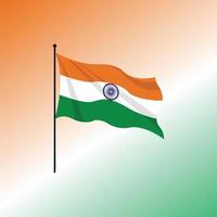 drapeau indien illustration vectorielle premium vecteur