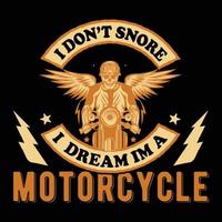 conception de t-shirt de motos vecteur