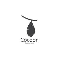 vecteur de modèle de logo cocon