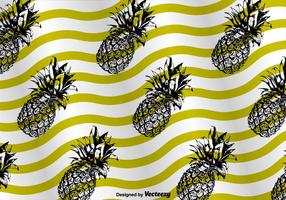 Ananas pattern background vector