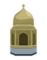 tour d'or de la mosquée vecteur