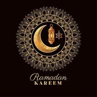 carte de fête du ramadan kareem vecteur