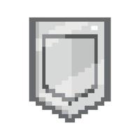 icône de pixel de bouclier vecteur