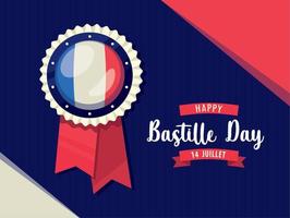 bonne fête nationale 14 juillet vecteur