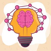 cerveau et idée vecteur