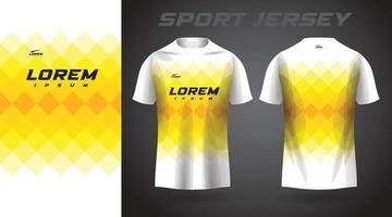 conception de maillot de sport t-shirt jaune vecteur