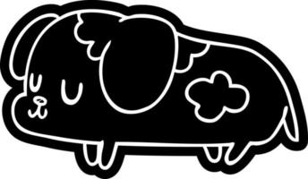 icône de dessin animé kawaii d'un chien mignon vecteur