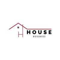 lettre initiale h maison icône logo design inspiration vecteur