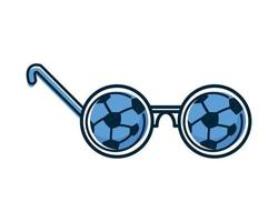 accessoire de lunettes de football vecteur