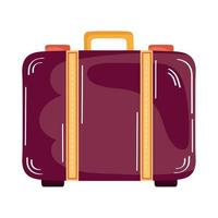 valise de voyage marron vecteur