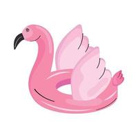 flotteur flamand rose vecteur