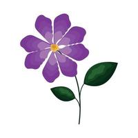 jardin de fleurs violettes vecteur