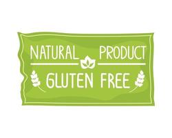 produit naturel sans gluten vecteur