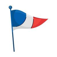 drapeau de localisation france vecteur