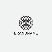 symbole de monogramme monochrome minimal créatif. logo d'entreprise premium pour l'identité d'entreprise. conception de logo minimaliste et élément simple. vecteur