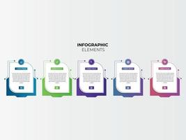 infographie de présentation d'entreprise modèle de conception de vecteur 3d abstrait. peut être utilisé pour la mise en page du flux de travail, le diagramme, le rapport annuel, la conception Web, la bannière créative, le vecteur d'étiquette