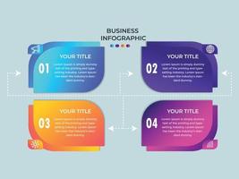 modèle de conception de vecteur 3d abstrait infographie de présentation d'entreprise. peut être utilisé pour la mise en page du flux de travail, le diagramme, le rapport annuel, la conception de sites Web, la bannière créative, le vecteur d'étiquette