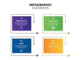 modèle de conception de vecteur 3d abstrait infographie de présentation d'entreprise. peut être utilisé pour la mise en page du flux de travail, le diagramme, le rapport annuel, la conception de sites Web, la bannière créative, le vecteur d'étiquette