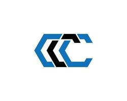 lettre élégante ccc logo design concept vecteur symbole illustration.
