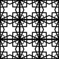 conception de fond de motifs géométriques sans soudure noir. motif d'art en ligne abstrait pour papier peint vecteur