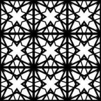 conception de fond de motifs géométriques sans soudure noir. motif d'art en ligne abstrait pour papier peint vecteur