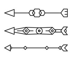illustration de l'art de la ligne de flèche tribale vecteur