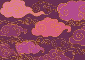 Vecteur ornement violet oriental gratuit