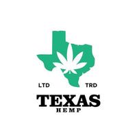 création de logo vintage texas cannabis premium vecteur