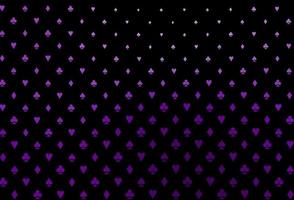 couverture vectorielle violet foncé avec des symboles de pari. vecteur
