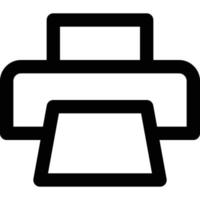 icône d'imprimante de thème informatique et matériel vecteur