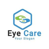 logo des yeux, logo du centre des yeux, logo du concept des yeux, modèle vectoriel du logo des soins oculaires