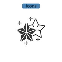 icônes d'étoile de mer symboles éléments vectoriels pour le web infographique vecteur