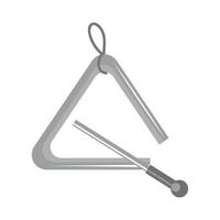 instrument à percussion triangulaire vecteur