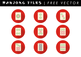 Vecteur gratuit de mosaïque de mahjong
