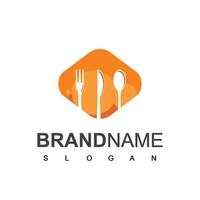 modèle de logo de cuisine icône de nourriture et de restaurant vecteur