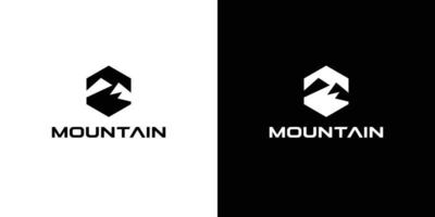 création de logo de montagne moderne et professionnel 2 vecteur