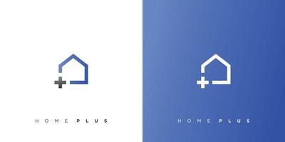 création de logo de rénovation domiciliaire moderne et élégante vecteur
