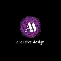 lettre aj logo design vecteur fichier vectoriel gratuit