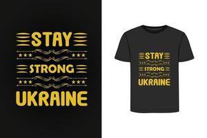 conception de t-shirt vintage rétro ukraine vecteur