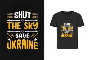 conception de t-shirt vintage rétro ukraine vecteur