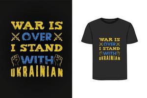 conception de t-shirt vintage rétro ukraine vecteur