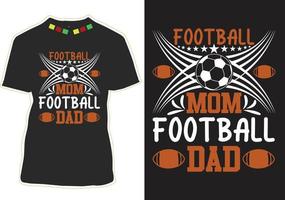 conception de t-shirt de citations de football vecteur