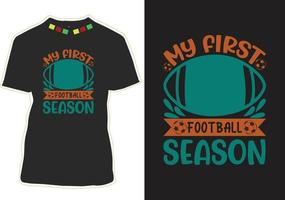 conception de t-shirt de citations de football vecteur