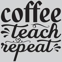 café enseigner répéter vecteur