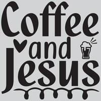 café et Jésus vecteur