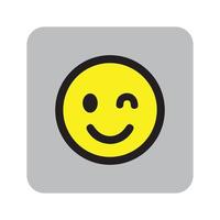 emoji fait face à l'expression vecteur