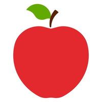 icône de pomme. logo pomme rouge isolé sur fond blanc. illustration vectorielle pour toute conception. vecteur