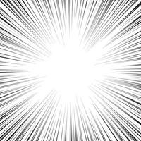 lumière de vitesse de zoom radial abstraite sur effet noir pour bande dessinée de dessin animé, rayon de soleil ou élément d'éclatement d'étoile vecteur